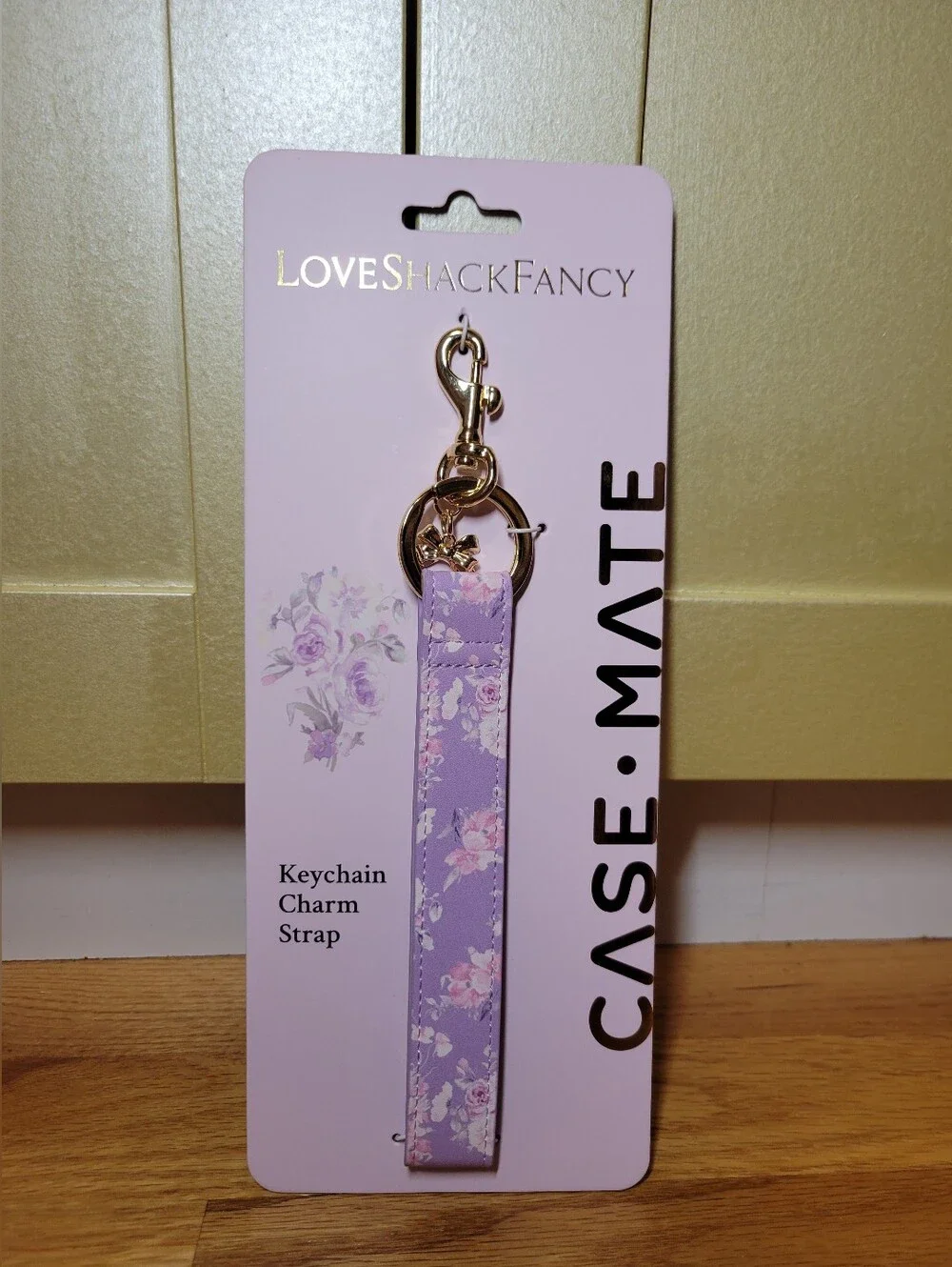 NWT Case-Mate x LoveShackFancy x Target Keychain Charm Strap- Hibiscus- Limited